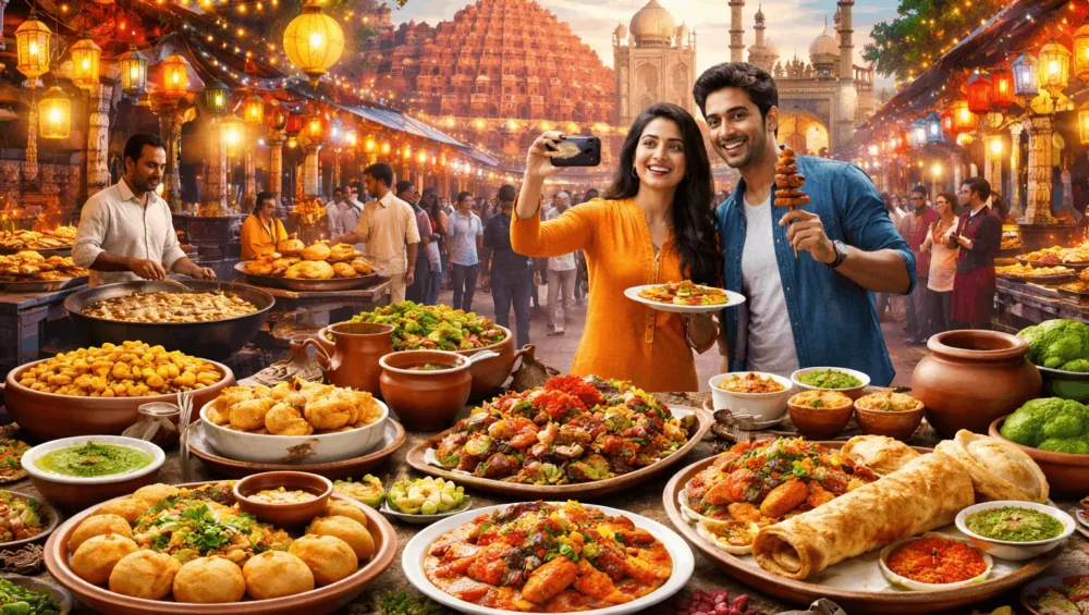 Eat Like a Local: Top Food Tourism Experiences Indians Are Loving in 2026 1 Eat Like a Local: Top Food Tourism Experiences Indians Are Loving in 2026 | Maharaja Travellers | Jaipur Taxi & Tempo Travellers